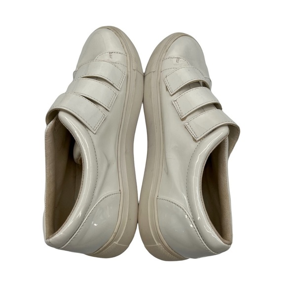 ASOS White Patent Hook And Loop Sneakers Size 3 Big Girl's - Picture 6 of 9